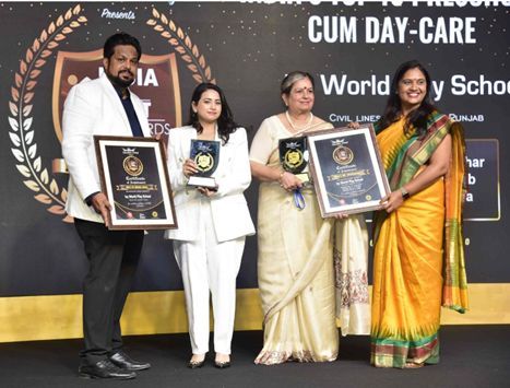 Emerging Playschool Award Given to IVY World Playschool Ludhiana