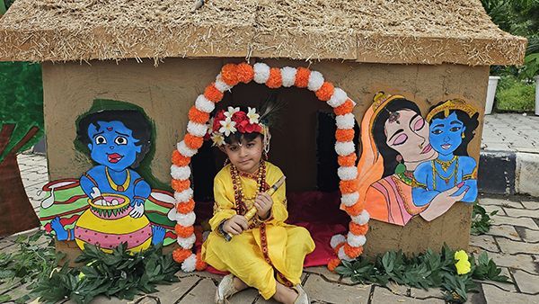 Janmashtami celebration with students