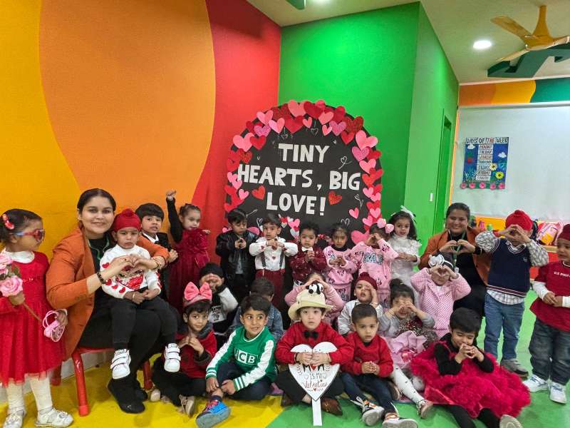 Valentine’s Day celebration at play school